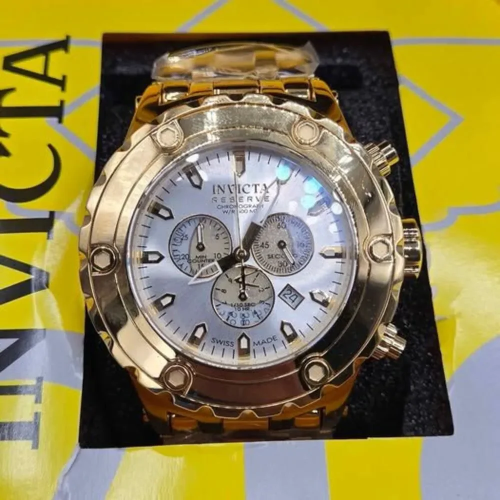 Invicta Subaqua Silver Dial Gold Ion-plated Men's Watch